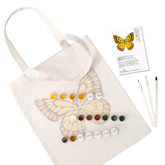 Yellow Butterfly PBN Bag