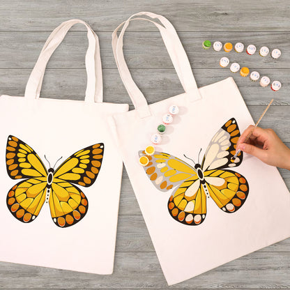 Yellow Butterfly PBN Bag