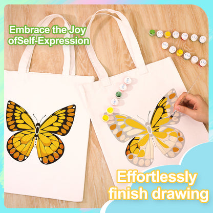 Yellow Butterfly PBN Bag