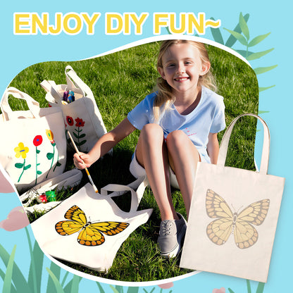 Yellow Butterfly PBN Bag