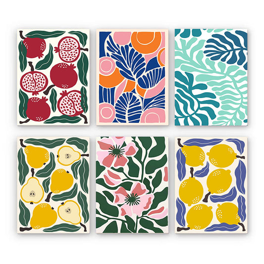 6 Mini PBN - Fruit Set framed