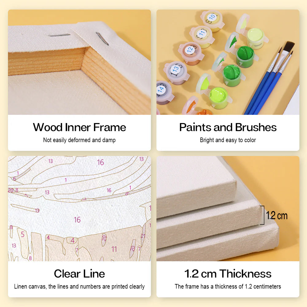 6 Mini Paintings - Pastries