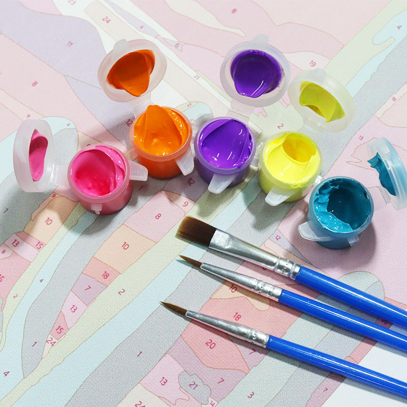 Orange Paint by Numbers Kits | Paint by Numbers for Adults – maikoo art