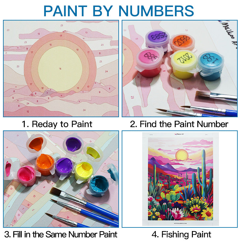 Orange Paint by Numbers Kits | Paint by Numbers for Adults – maikoo art