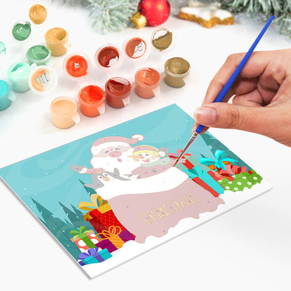 Paint by Numbers Christmas Card #4