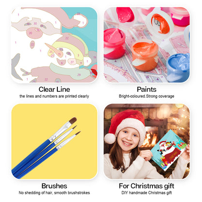 Paint by Numbers Christmas Card #4