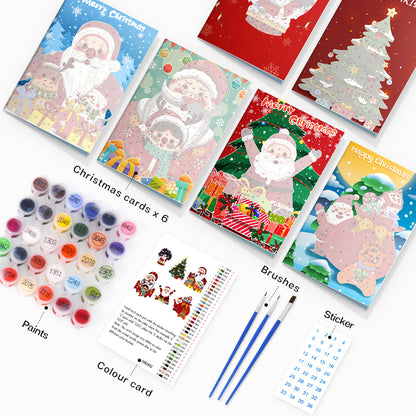 Paint by Numbers Christmas Card #3