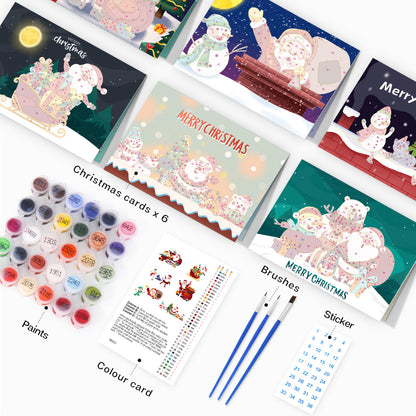 Paint by Numbers Christmas Card #5