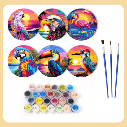 Paint by Numbers Coasters #1