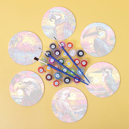 Paint by Numbers Coasters #1