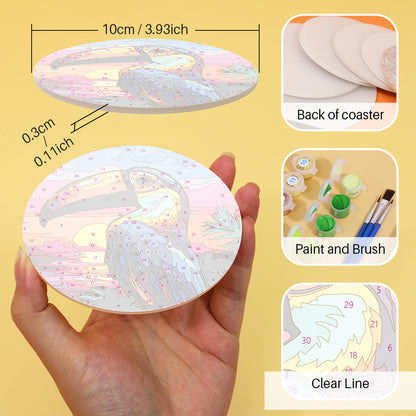 Paint by Numbers Coasters #1